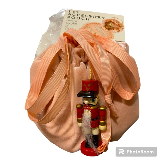 Clara Nutcracker Ballet Ornament Doll + Pink Accessory Pouch - Picture 3 of 6